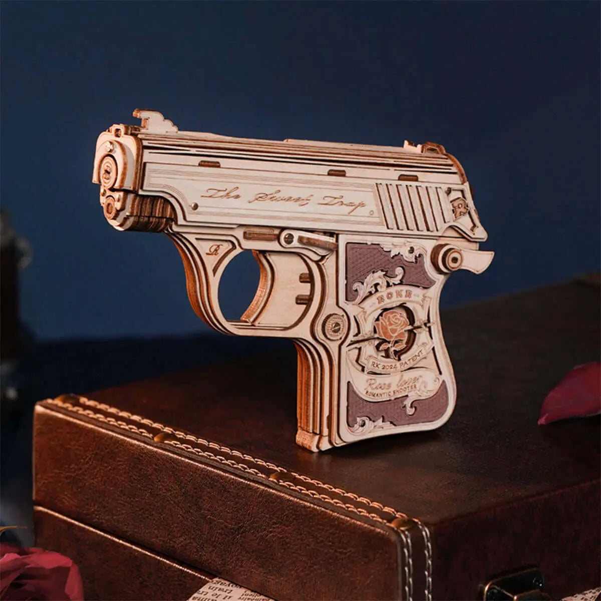 Mini Gun Toy Wooden 3D Puzzle-Toys Quiz-Toys Quiz