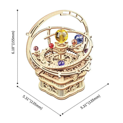 Starry Night Orrery Mechanical Music Box-ROKR-Toys Quiz