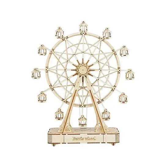 Ferris Wheel 3D Wooden Puzzle Music Box-Rolife-Toys Quiz