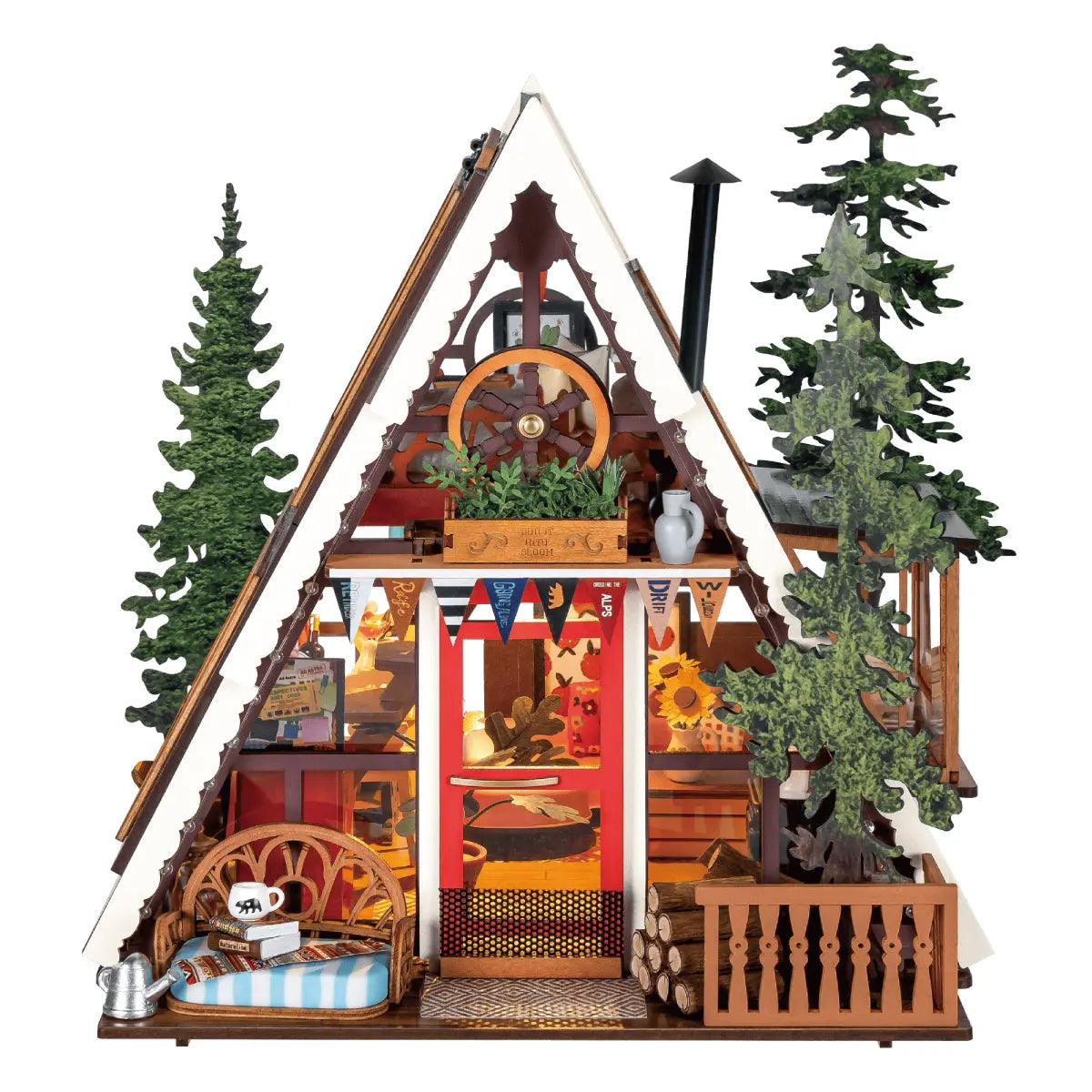 A-Frame Cabin DIY Miniature House Toys Quiz
