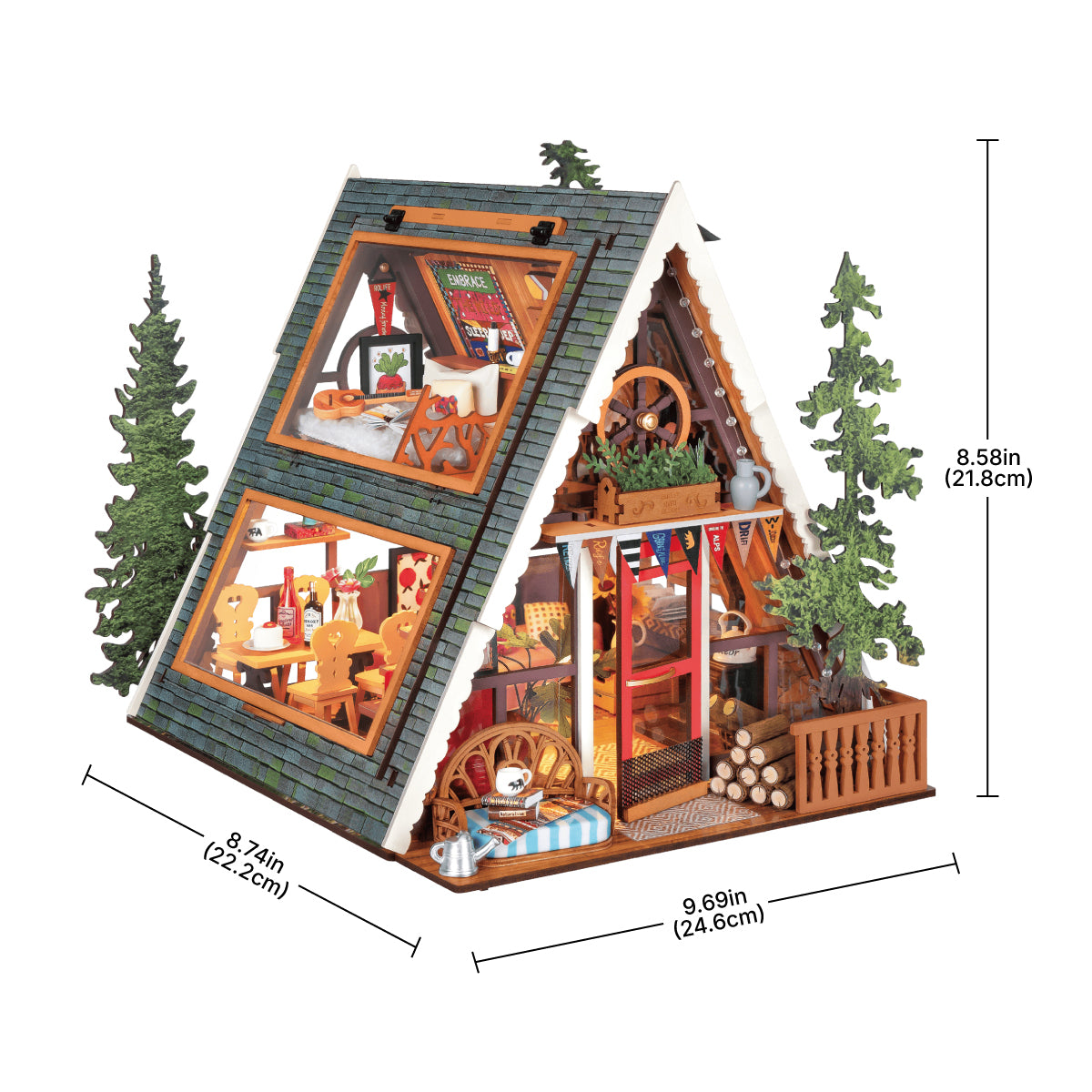 A-Frame Cabin DIY Miniature House
