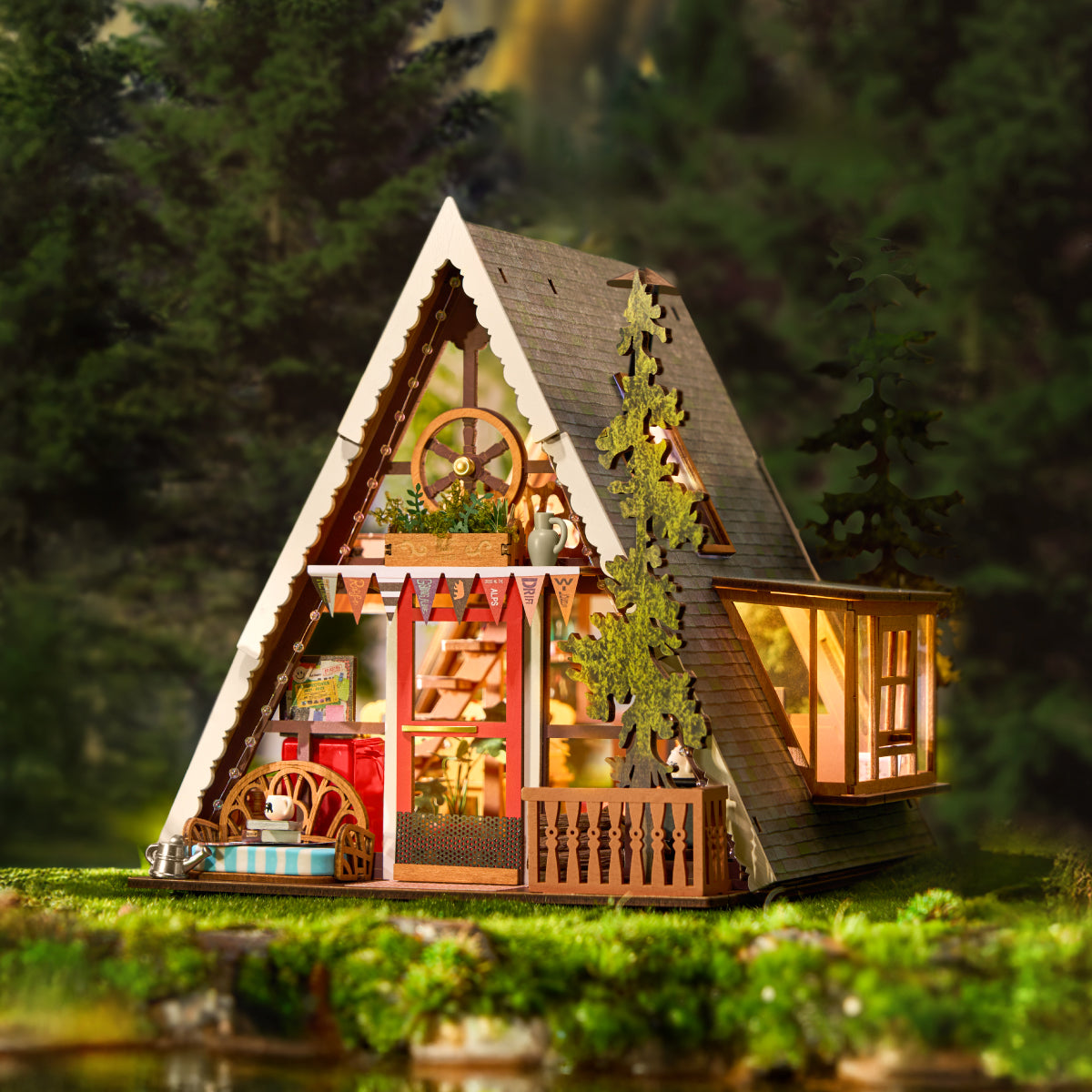 A-Frame Cabin DIY Miniature House
