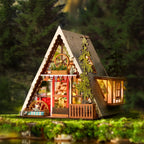 A-Frame Cabin DIY Miniature House Toys Quiz
