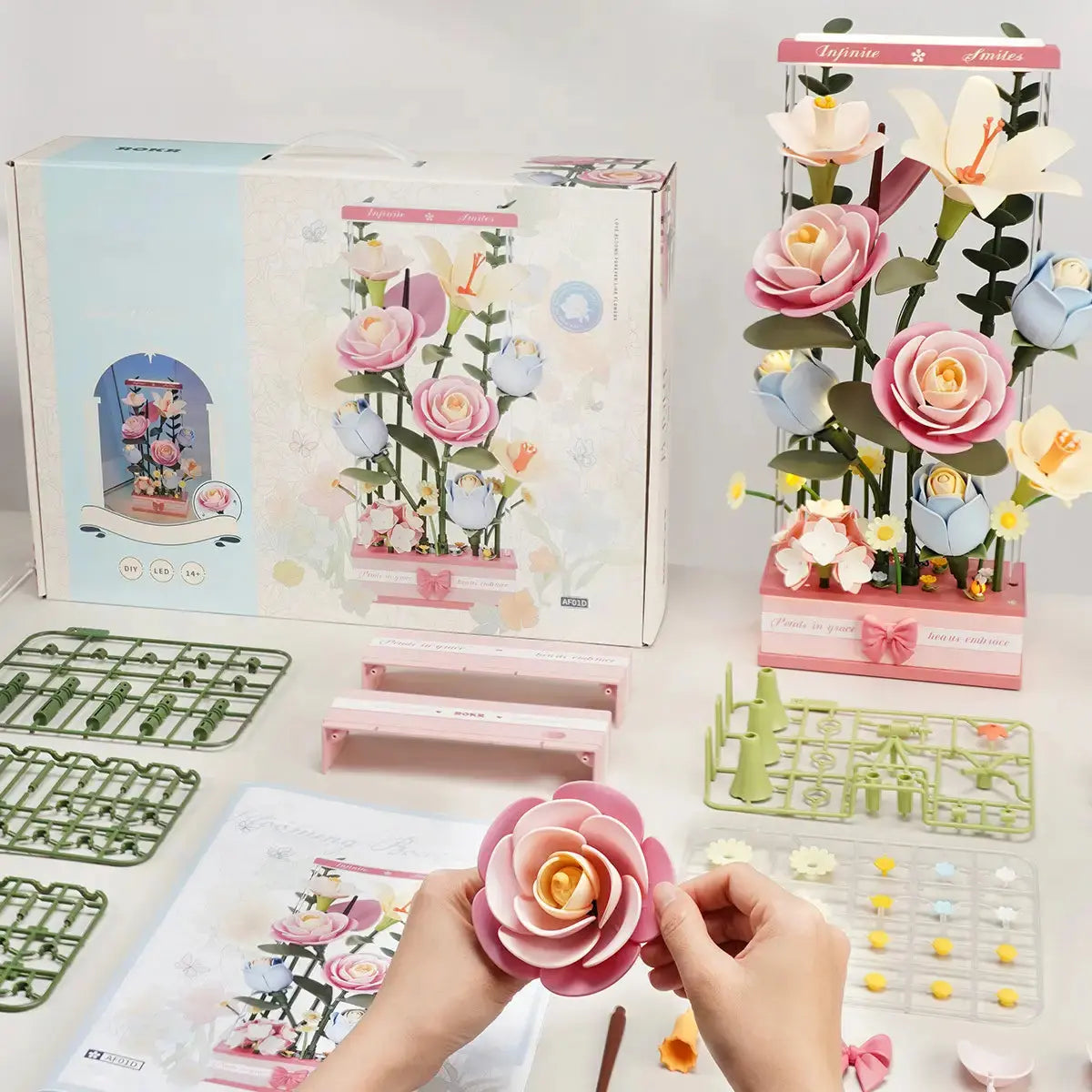 Blooming Bouquet Box DIY 3D Puzzle 0 - Toys Quiz