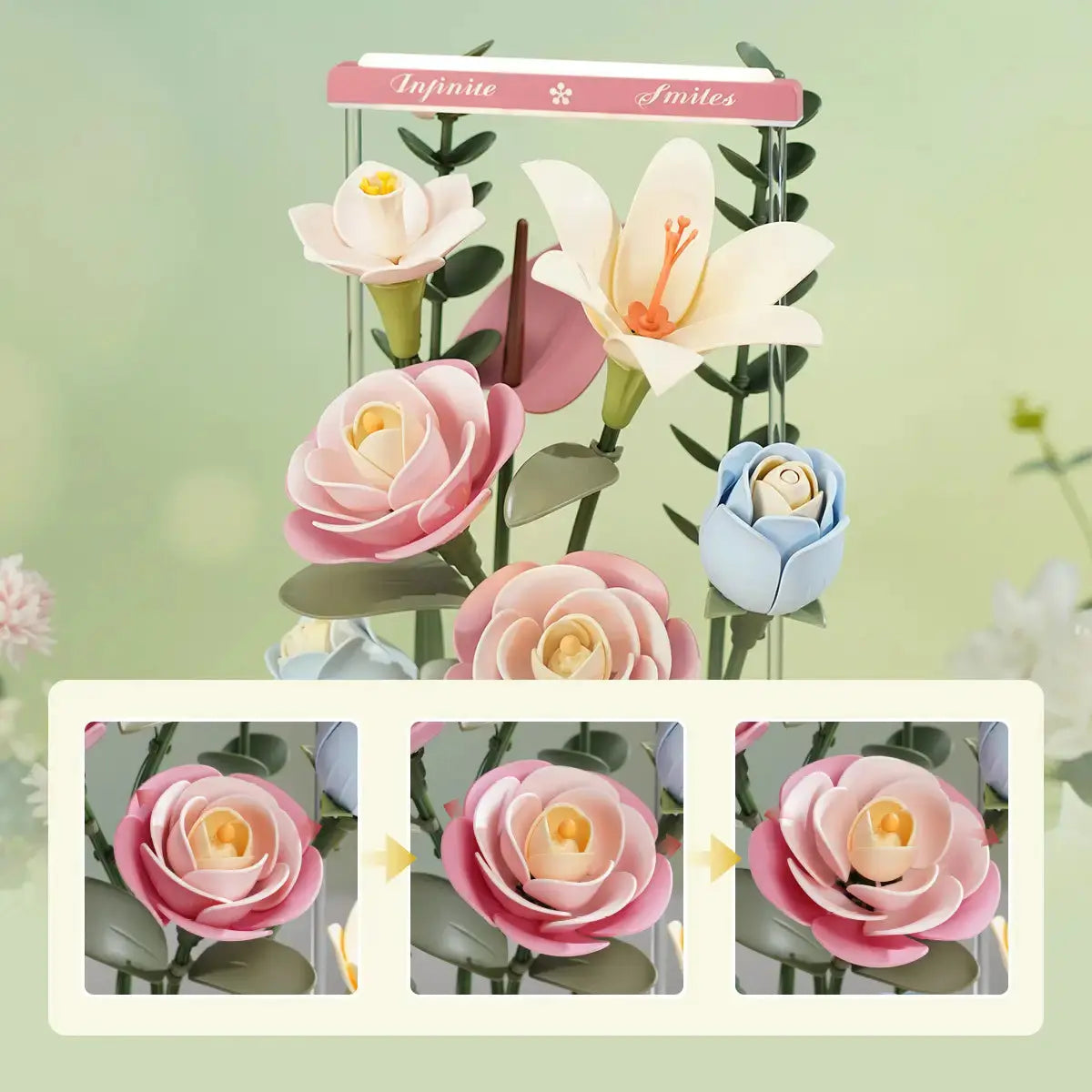 Blooming Bouquet Box DIY 3D Puzzle 4 - Toys Quiz
