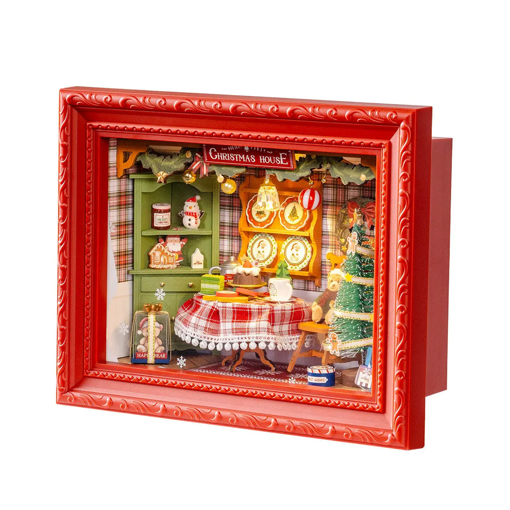 Rolife Christmas Eve Party 3D Wooden Puzzle Toys Quiz