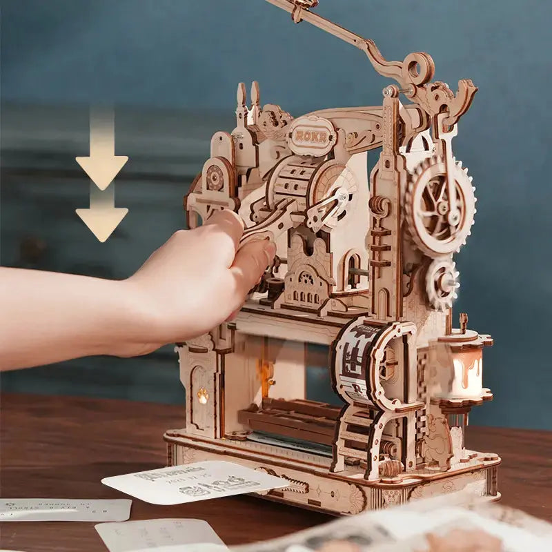 Classic Printing Press 3D Wooden Puzzle 3 - Toys Quiz
