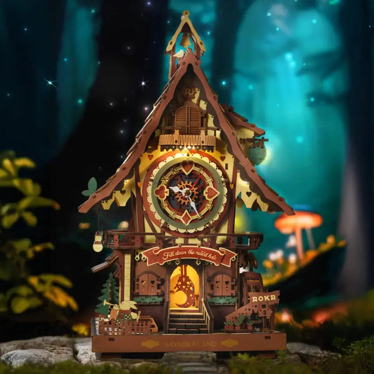 Clock Mechanical 3D Wooden Puzzle - Toys Quiz