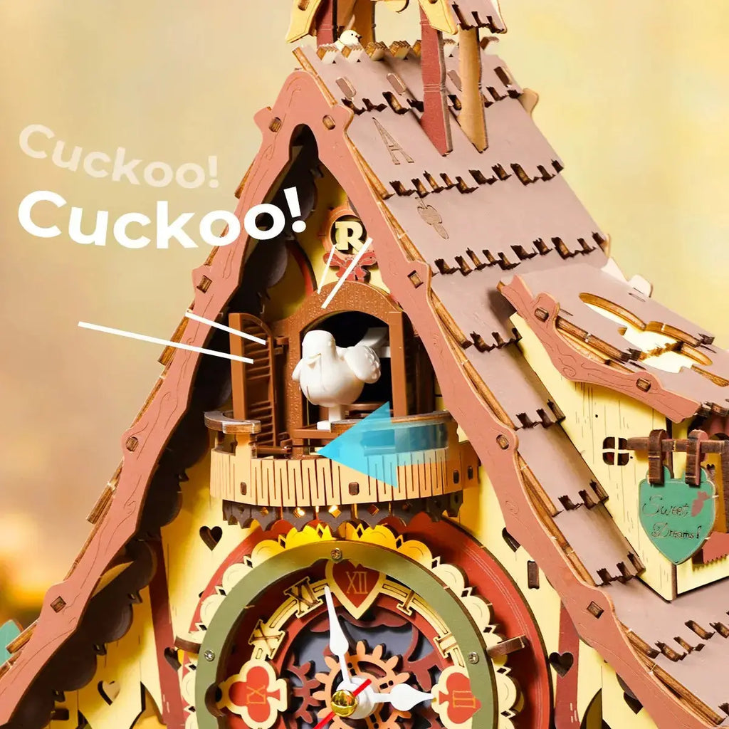 Clock Mechanical 3D Wooden Puzzle - Toys Quiz