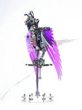 CockaFlare 3D Metal Puzzle - Cyberpunk Parrot Model Kit with LED Lights