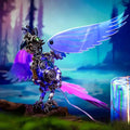 CockaFlare 3D Metal Puzzle - Cyberpunk Parrot Model Kit with LED Lights