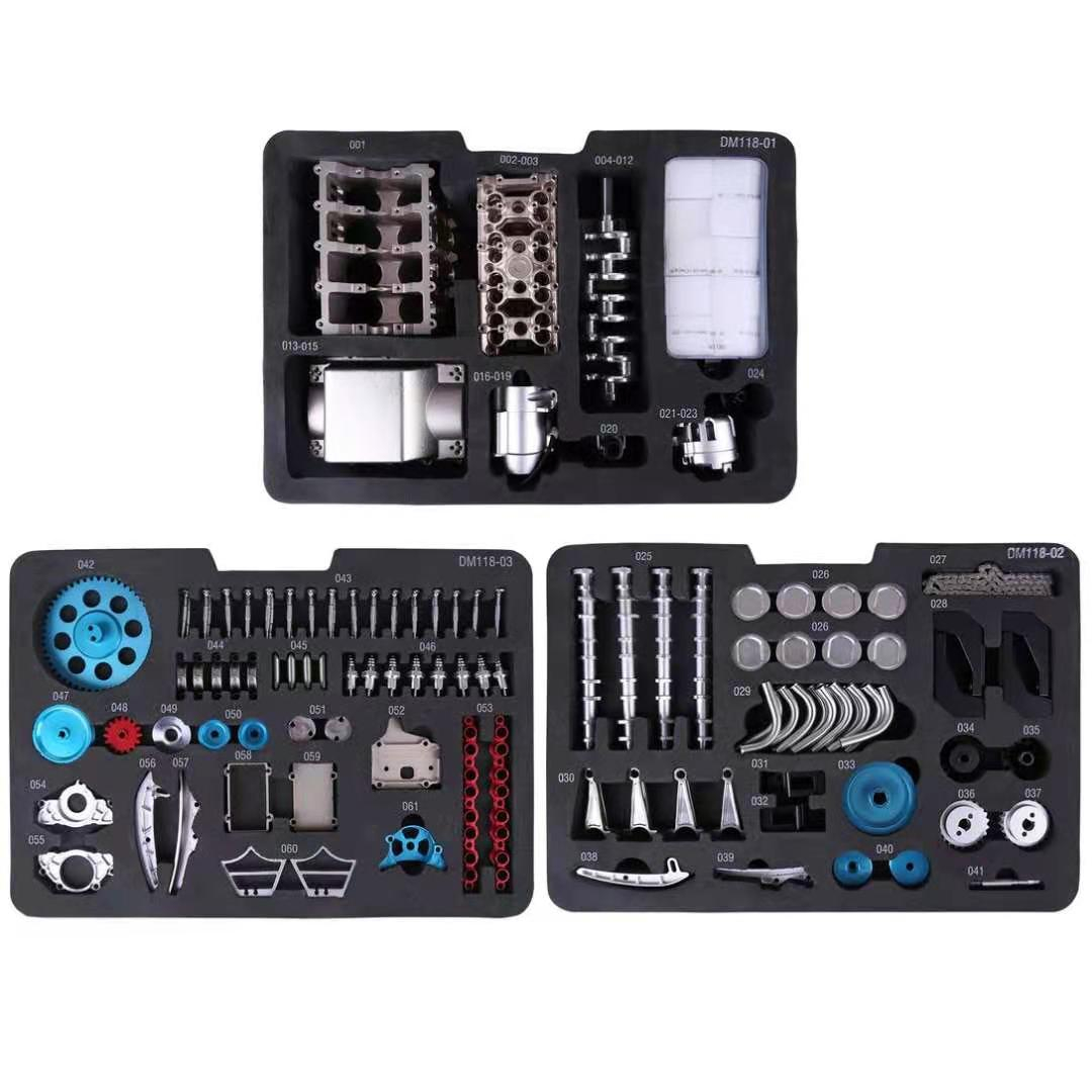 V8 Engine Model Kit 500+ Piece Metal STEM Engineering Build