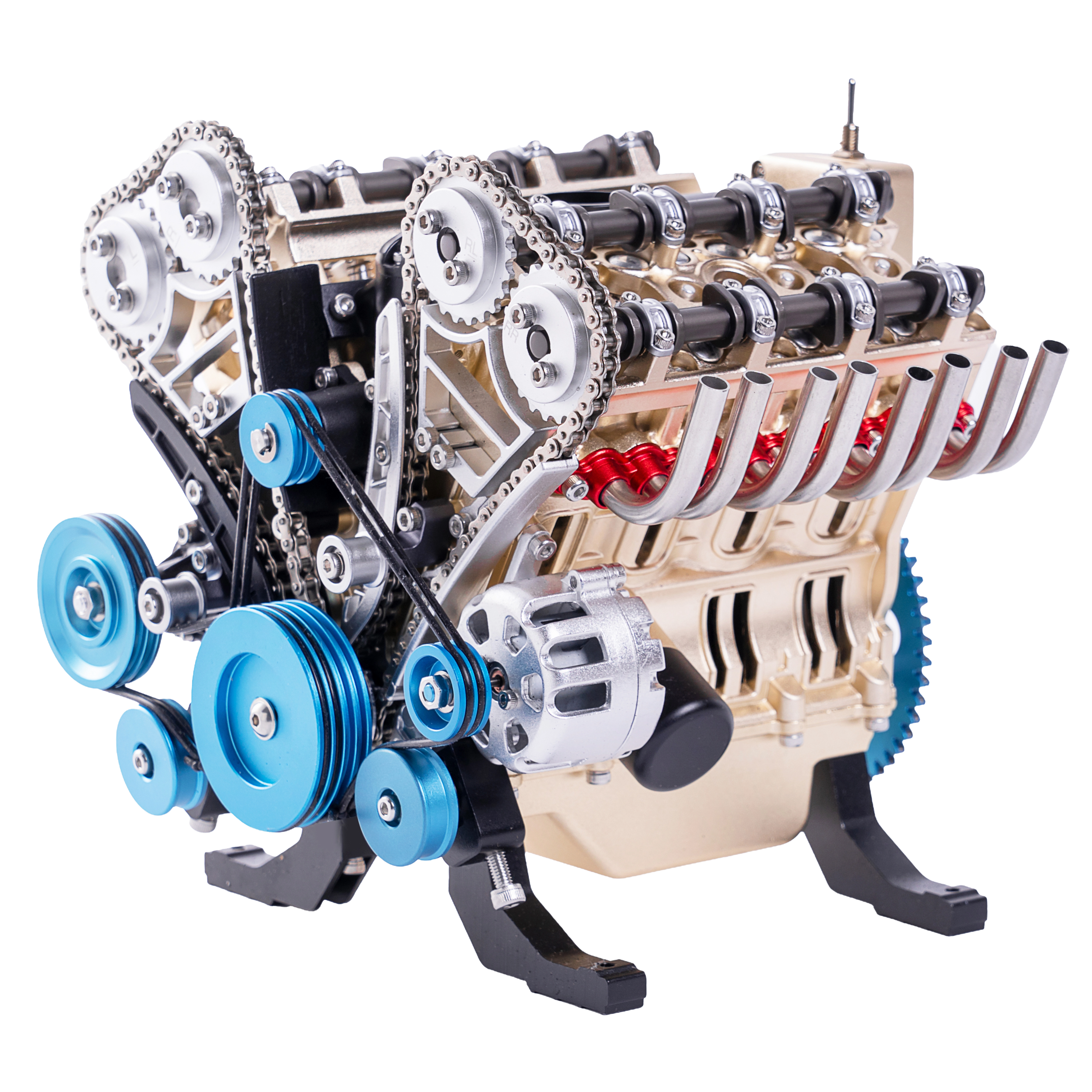 V8 Engine Model Kit 500+ Piece Metal STEM Engineering Build