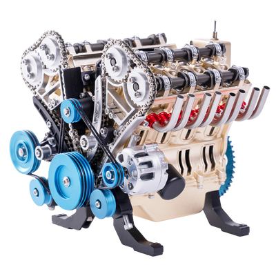 V8 Engine Model Kit 500+ Piece Metal STEM Engineering Build Teching