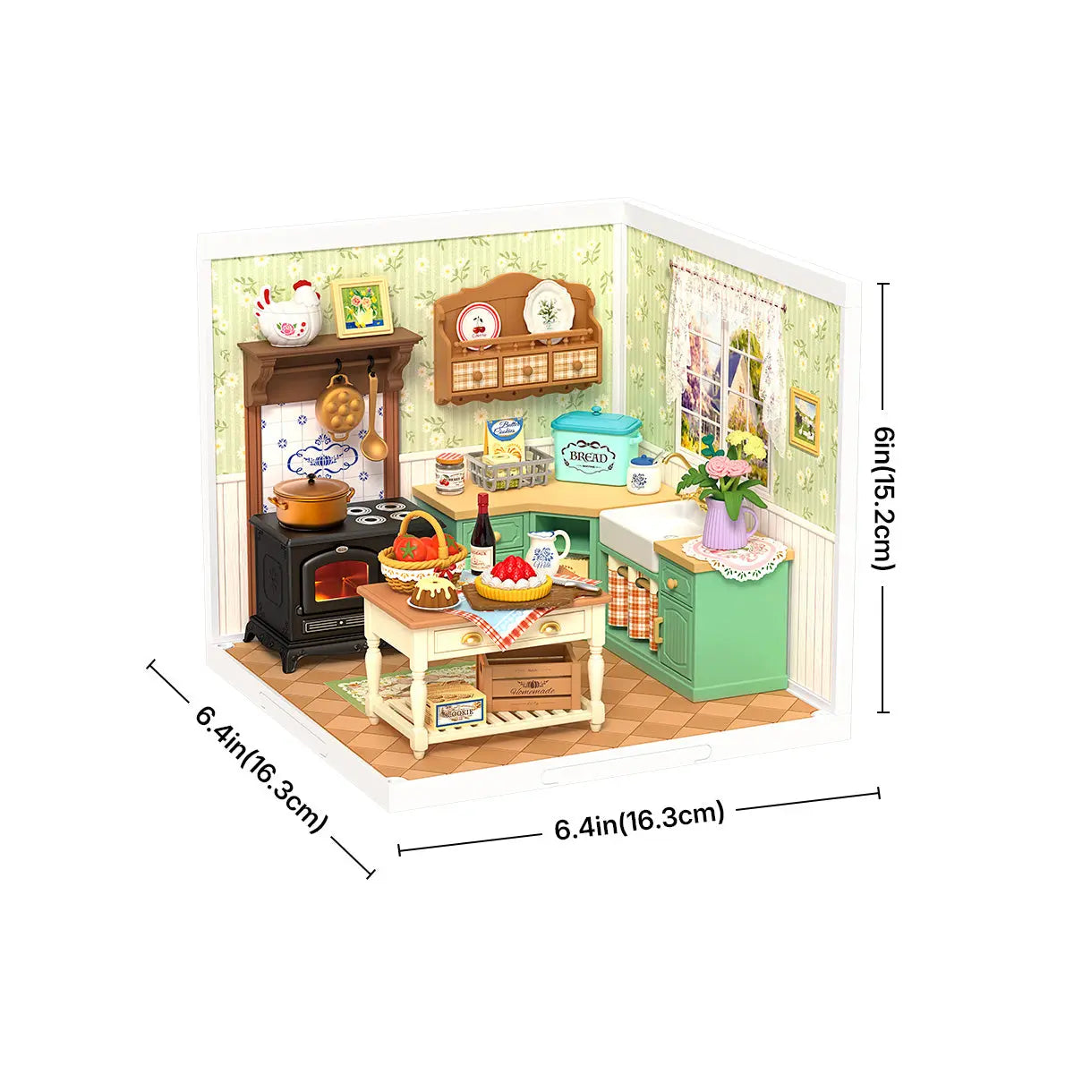Rolife Farmhouse Kitchen DIY Miniature House Rolife