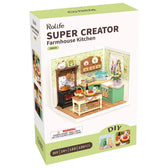 Rolife Farmhouse Kitchen DIY Miniature House - Toys Quiz