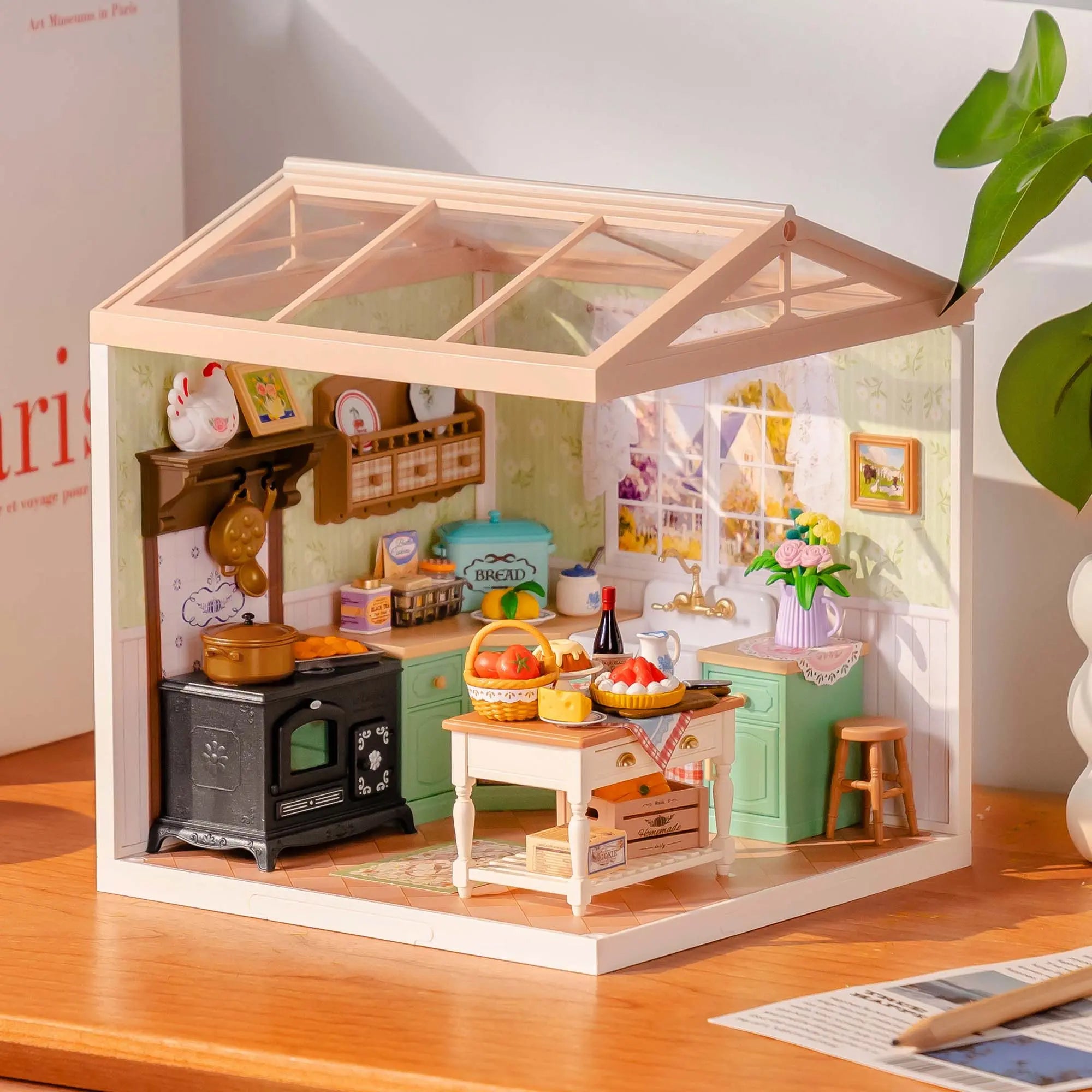 Rolife Farmhouse Kitchen DIY Miniature House Rolife