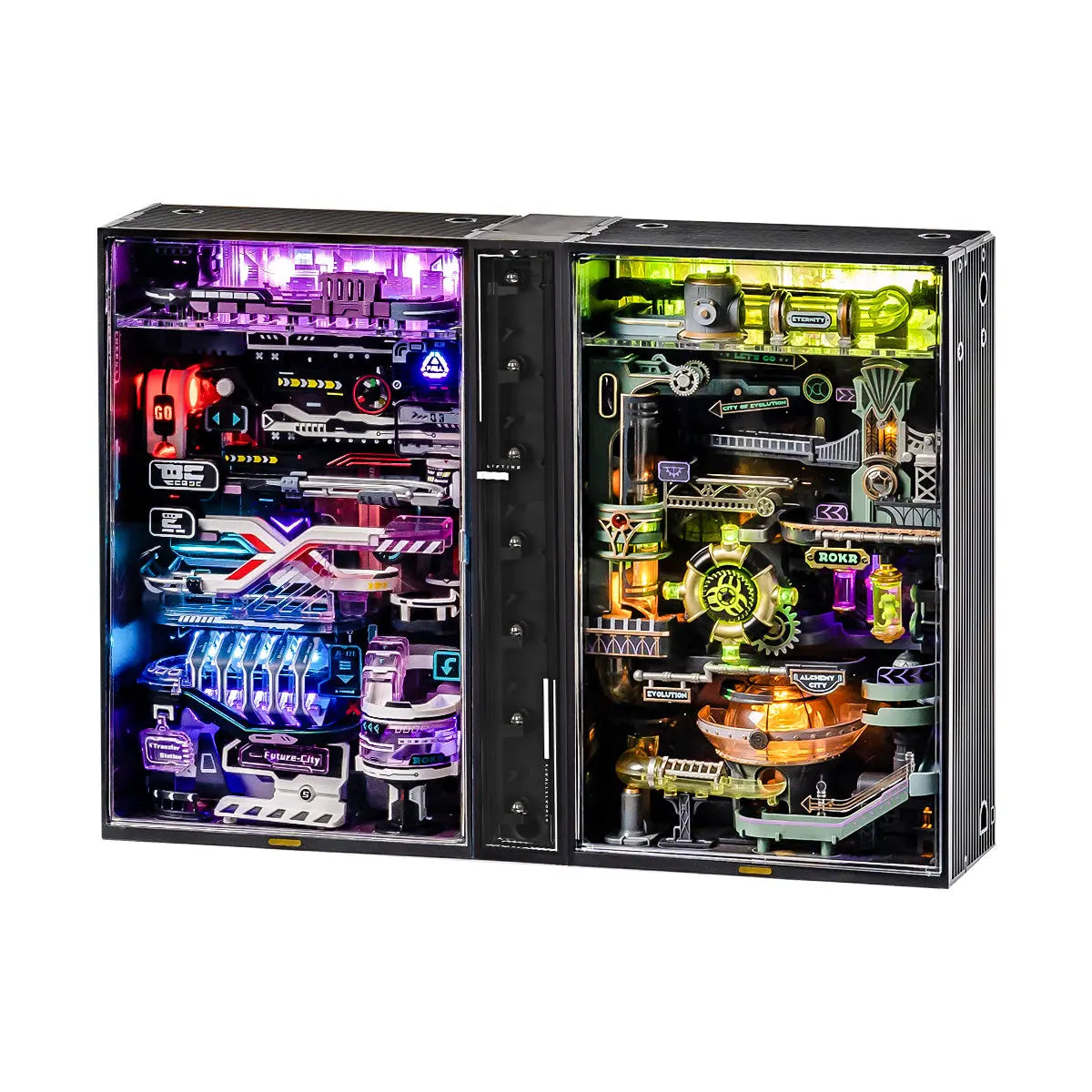 ROKR Alchemy City Marble Run Mechanical 3D Puzzle Toys Quiz