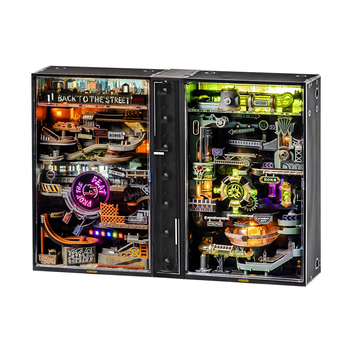 ROKR Alchemy City Marble Run Mechanical 3D Puzzle Toys Quiz