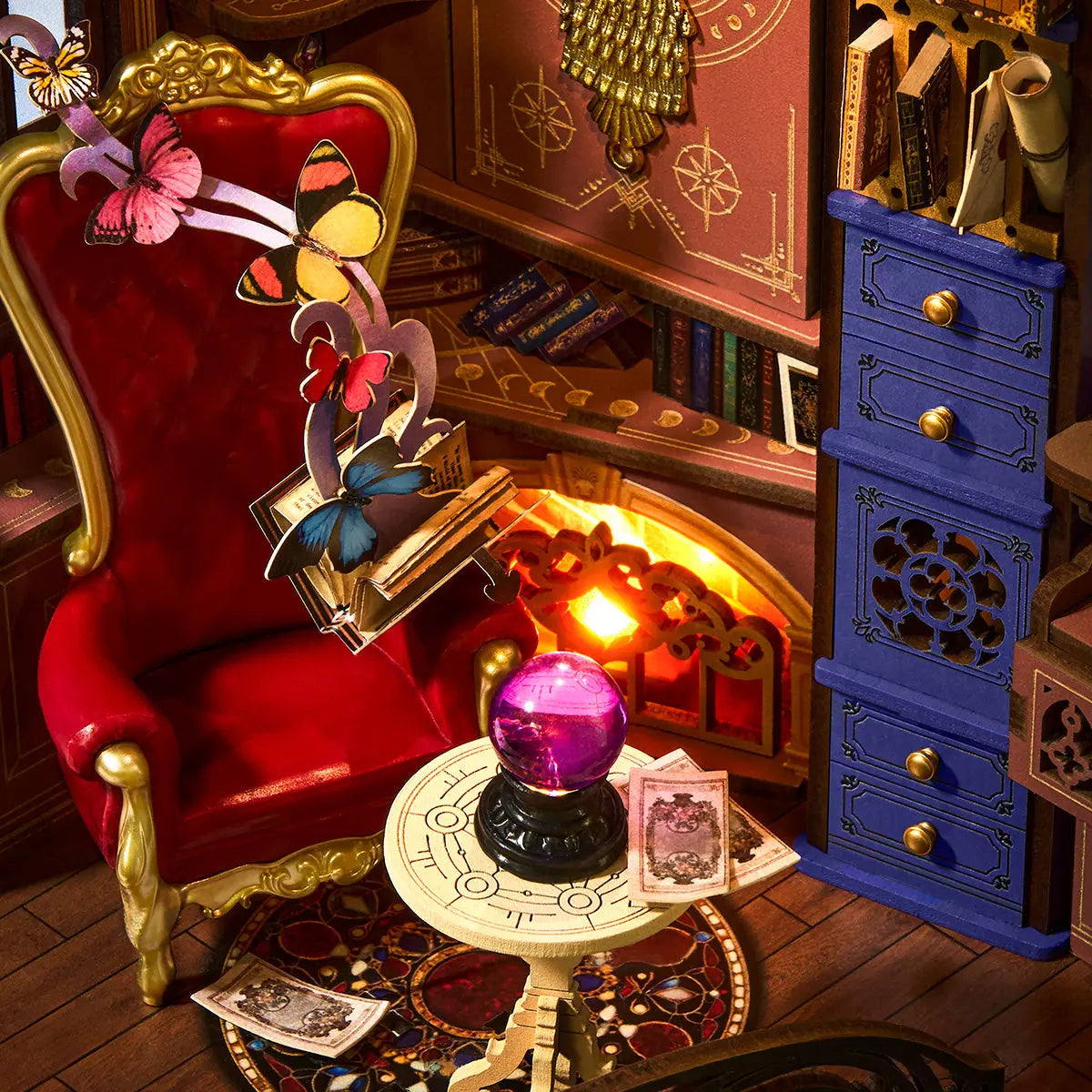Rolife Magic Fantasy Corner DIY Book Nook Shelf Insert Toys Quiz