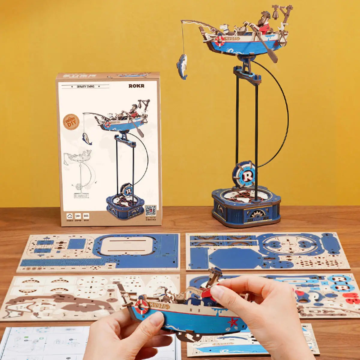 Ocean Fisher Pendulum Balance Toy 3D Puzzle 01 - Toys Quiz