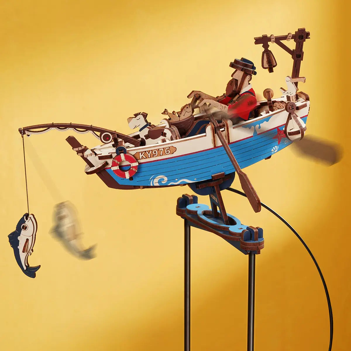 Ocean Fisher Pendulum Balance Toy 3D Puzzle 02 - Toys Quiz