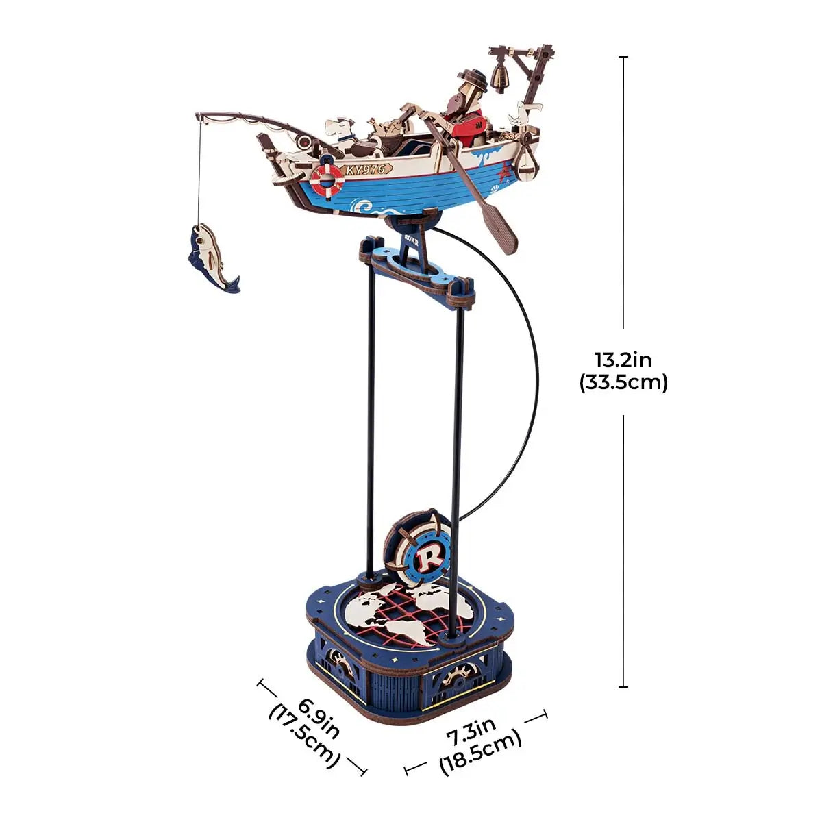 Ocean Fisher Pendulum Balance Toy 3D Puzzle 03 - Toys Quiz