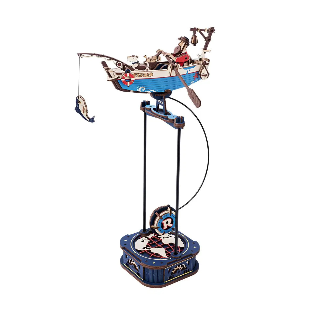 Ocean Fisher Pendulum Balance Toy 3D Puzzle 04 - Toys Quiz