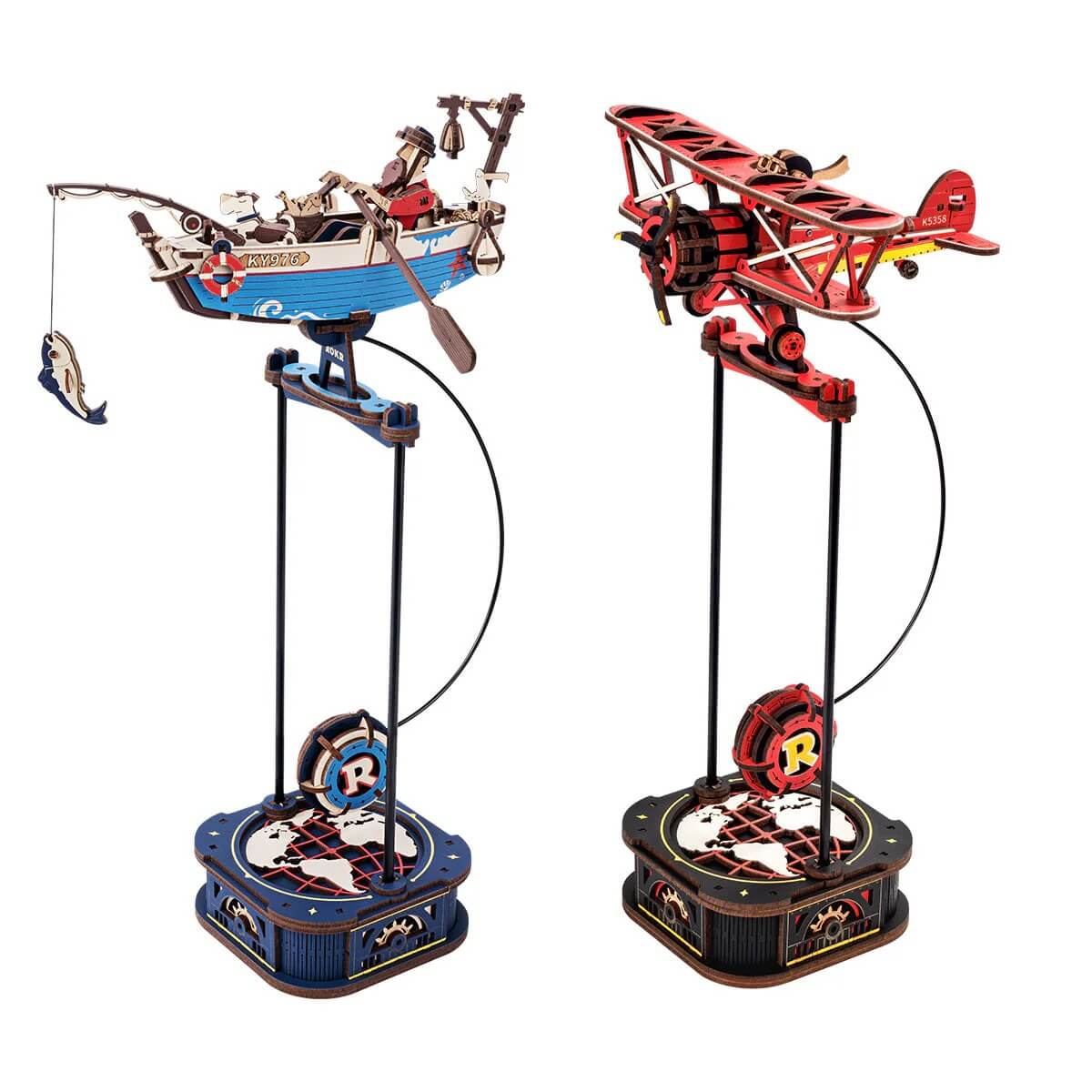 Ocean Fisher Pendulum Balance Toy 3D Puzzle - Toys Quiz