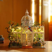 Rolife Oxygen Oasis DH102 greenhouse illuminated with warm LED lights
