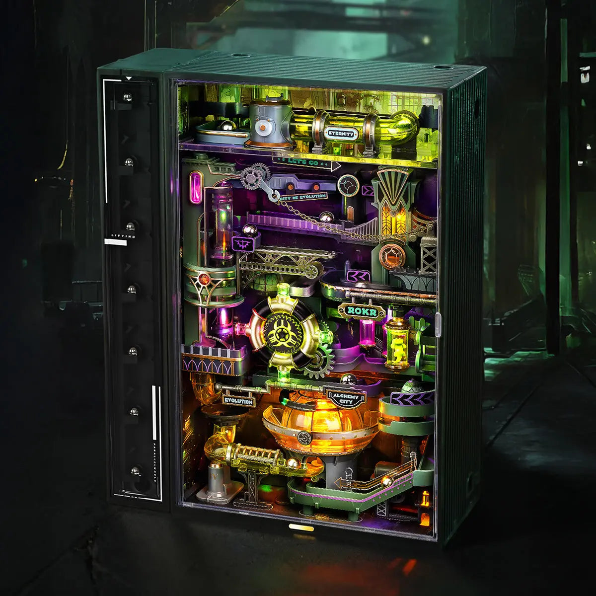 ROKR Alchemy City Marble Run Mechanical 3D Puzzle Toys Quiz