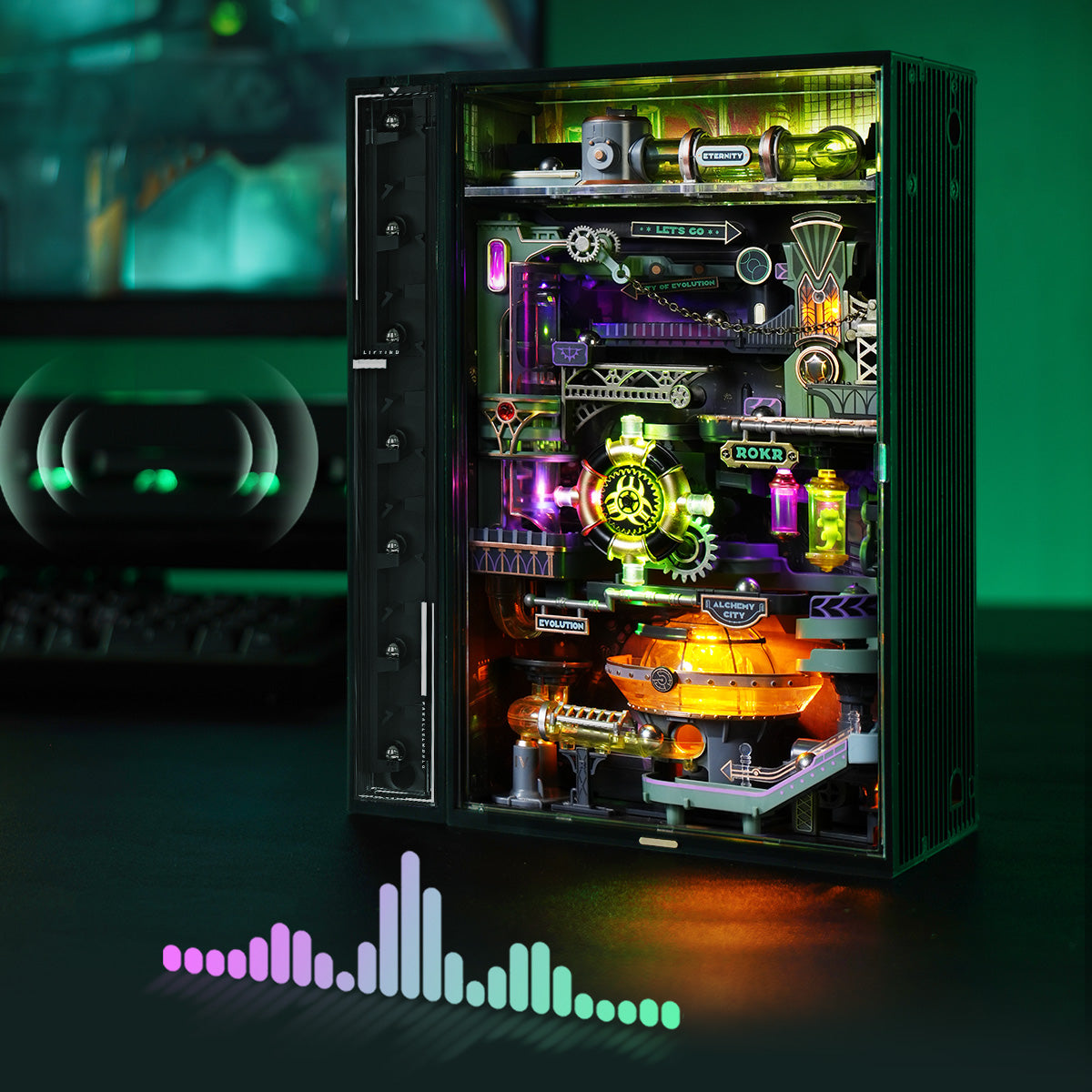 ROKR Alchemy City Marble Run Mechanical 3D Puzzle