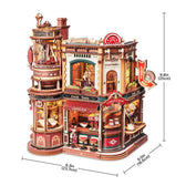ROKR Dream Coffee Factory EAB02 assembled dimensions diagram