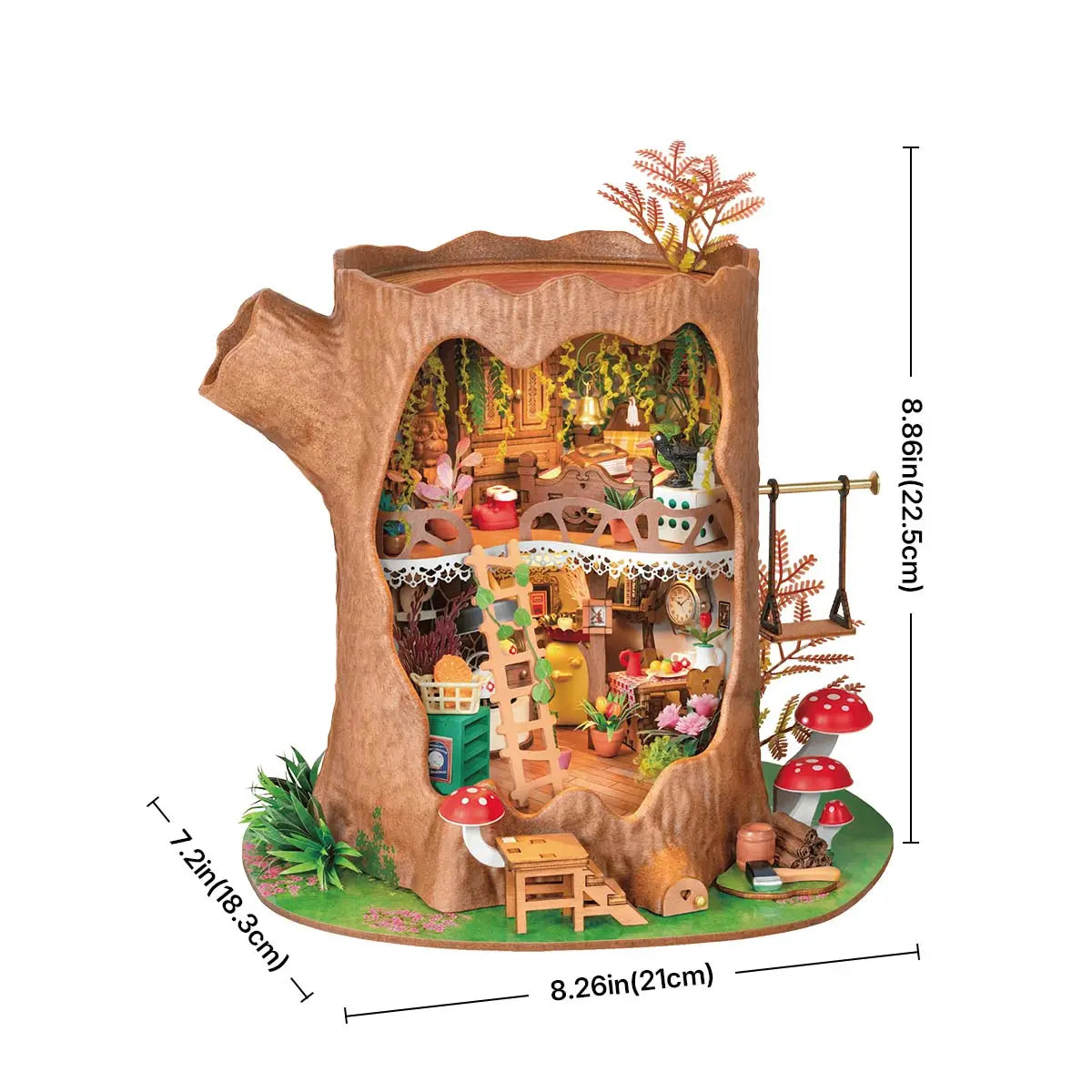Rolife Fairytale Tree House DIY Miniature House Toys Quiz