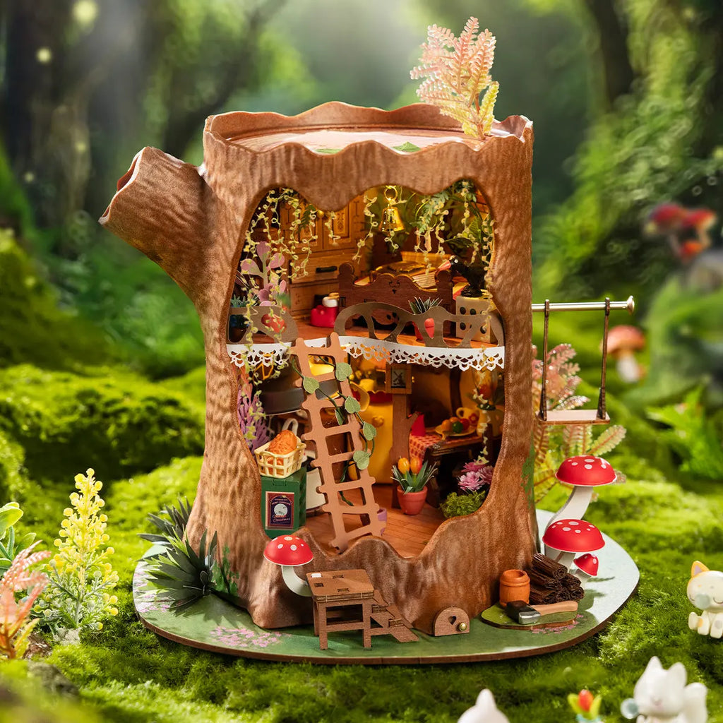 Rolife Fairytale Tree House DIY Miniature House Toys Quiz
