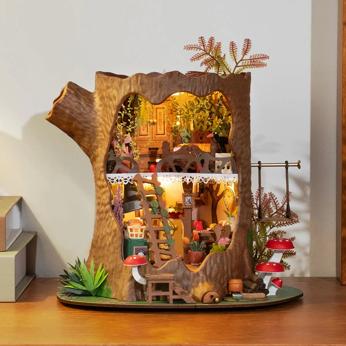 Rolife Fairytale Tree House DIY Miniature House Toys Quiz