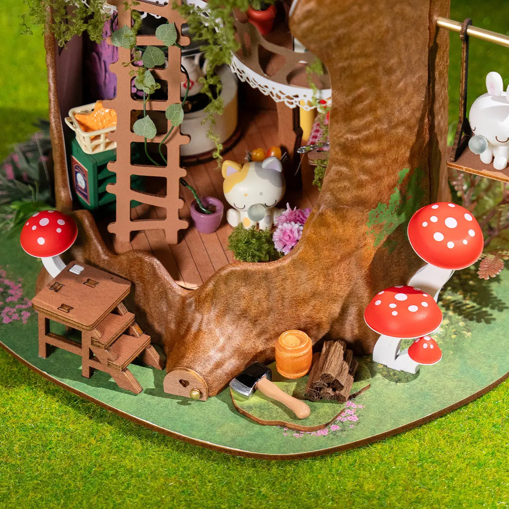 Rolife Fairytale Tree House DIY Miniature House Toys Quiz