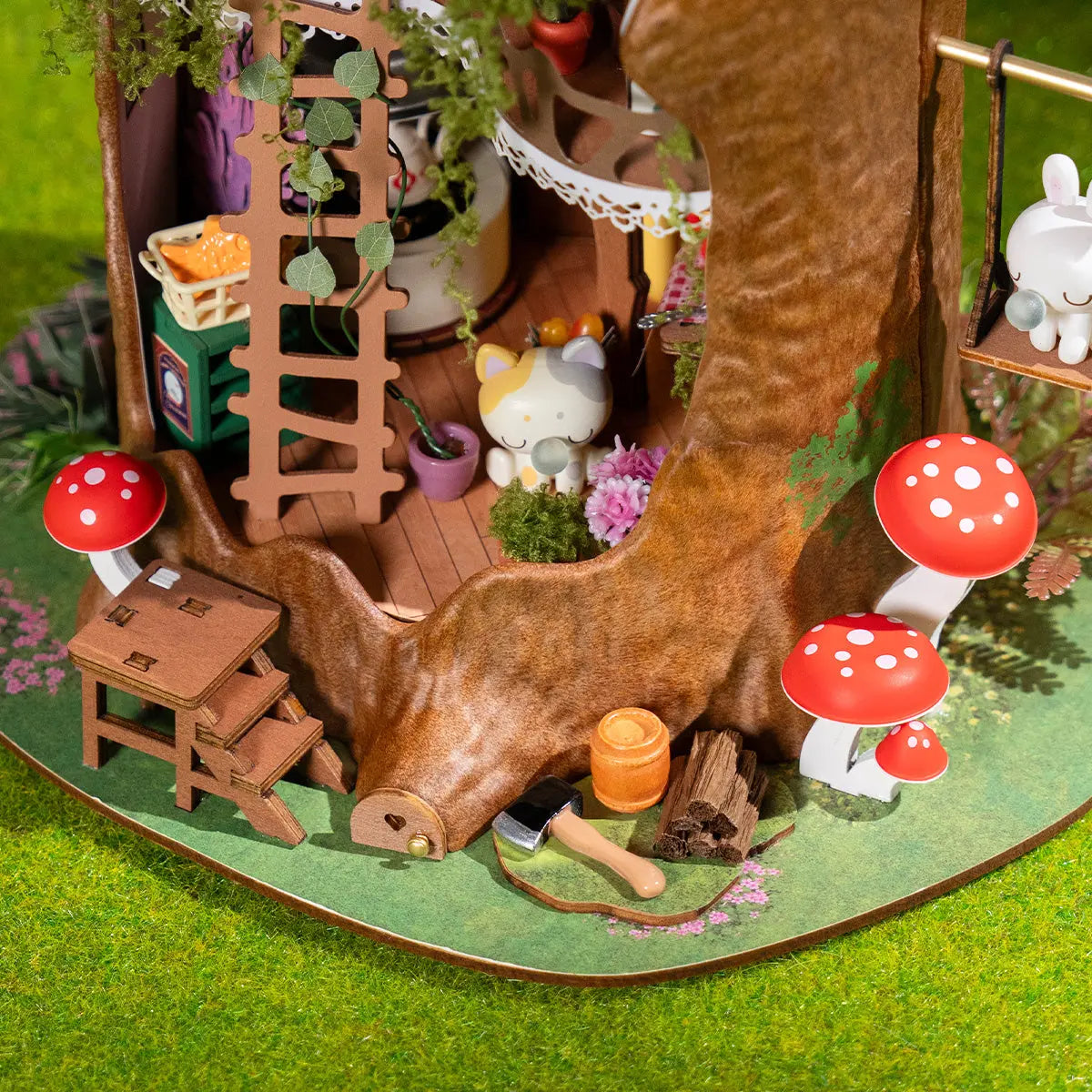 Rolife Fairytale Tree House DIY Miniature House Toys Quiz