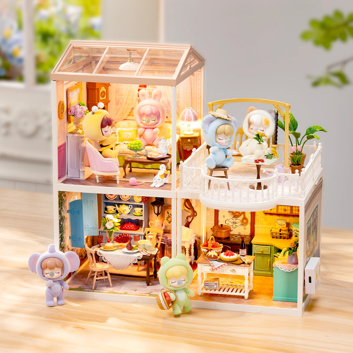 Rolife Holiday Tea Time DIY Miniature House