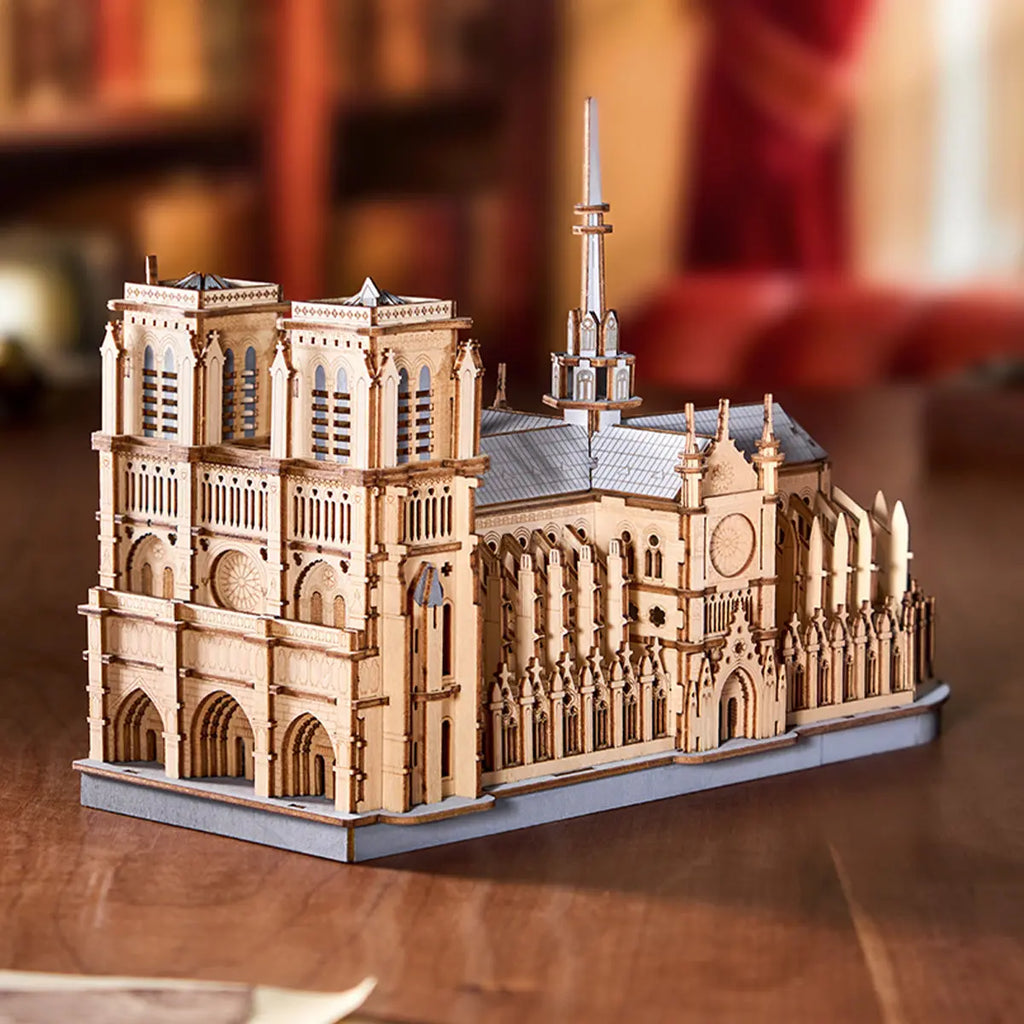 Rowood Paris Cathedral 3D Wooden Puzzle Toys Quiz