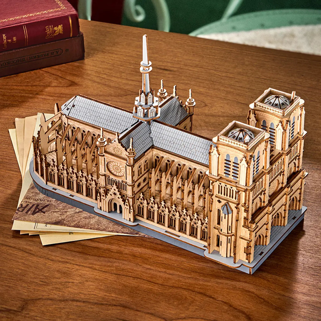 Rowood Paris Cathedral 3D Wooden Puzzle Toys Quiz