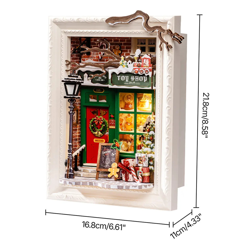 Rolife Santa's Toy Shop 3D Wooden Puzzle Toys Quiz