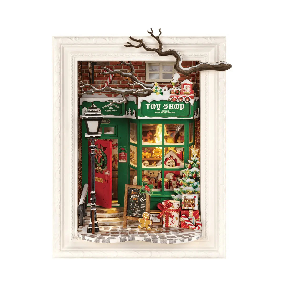 Rolife Santa's Toy Shop 3D Wooden Puzzle Toys Quiz