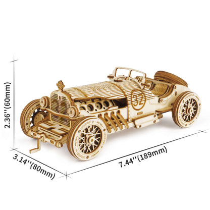 Grand Prix Car Scale Model 3D Wooden Puzzle