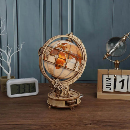 Luminous Globe 3D Wooden Puzzle-Toys Quiz-Toys Quiz