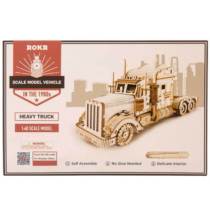 Heavy Truck Scale Model 3D Wooden Puzzle