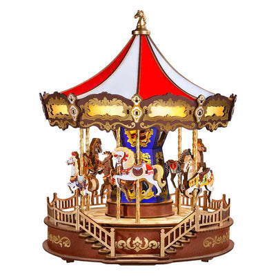 Wooden Music Box – Classic Carousel DIY 3D puzzle kit - Toys Quiz