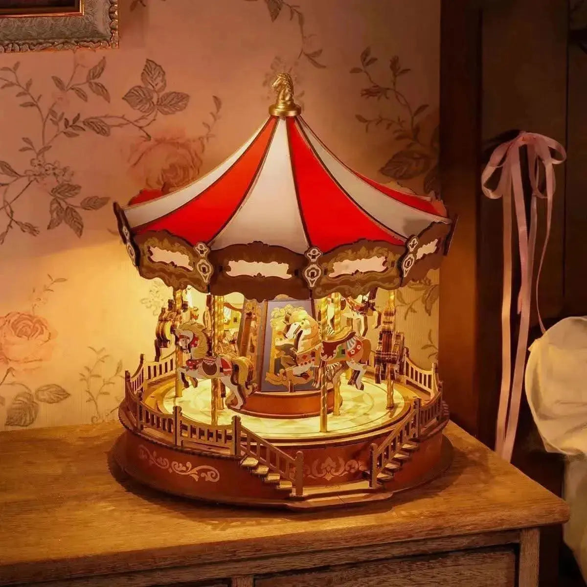 DIY 3D puzzle Wooden Music Box with intricate details - Toys Quiz