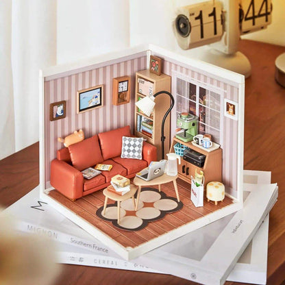 Cozy Living Lounge DIY Miniature House - Toys Quiz