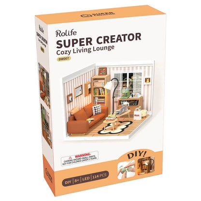 Cozy Living Lounge DIY Miniature House - Toys Quiz